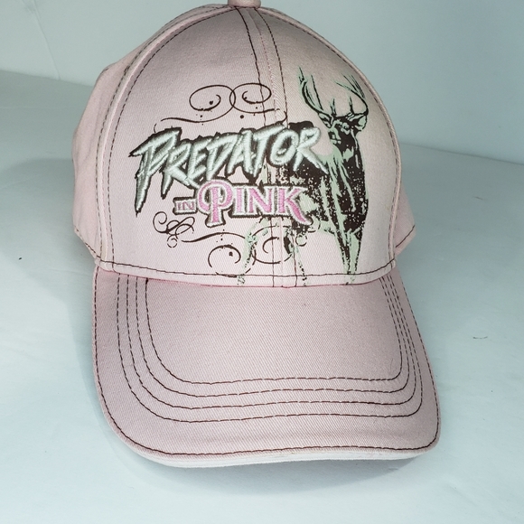 Buckwear "Predator In Pink" Deer Hunting Woman's Pink Cap Adjustable Backing - Picture 1 of 16